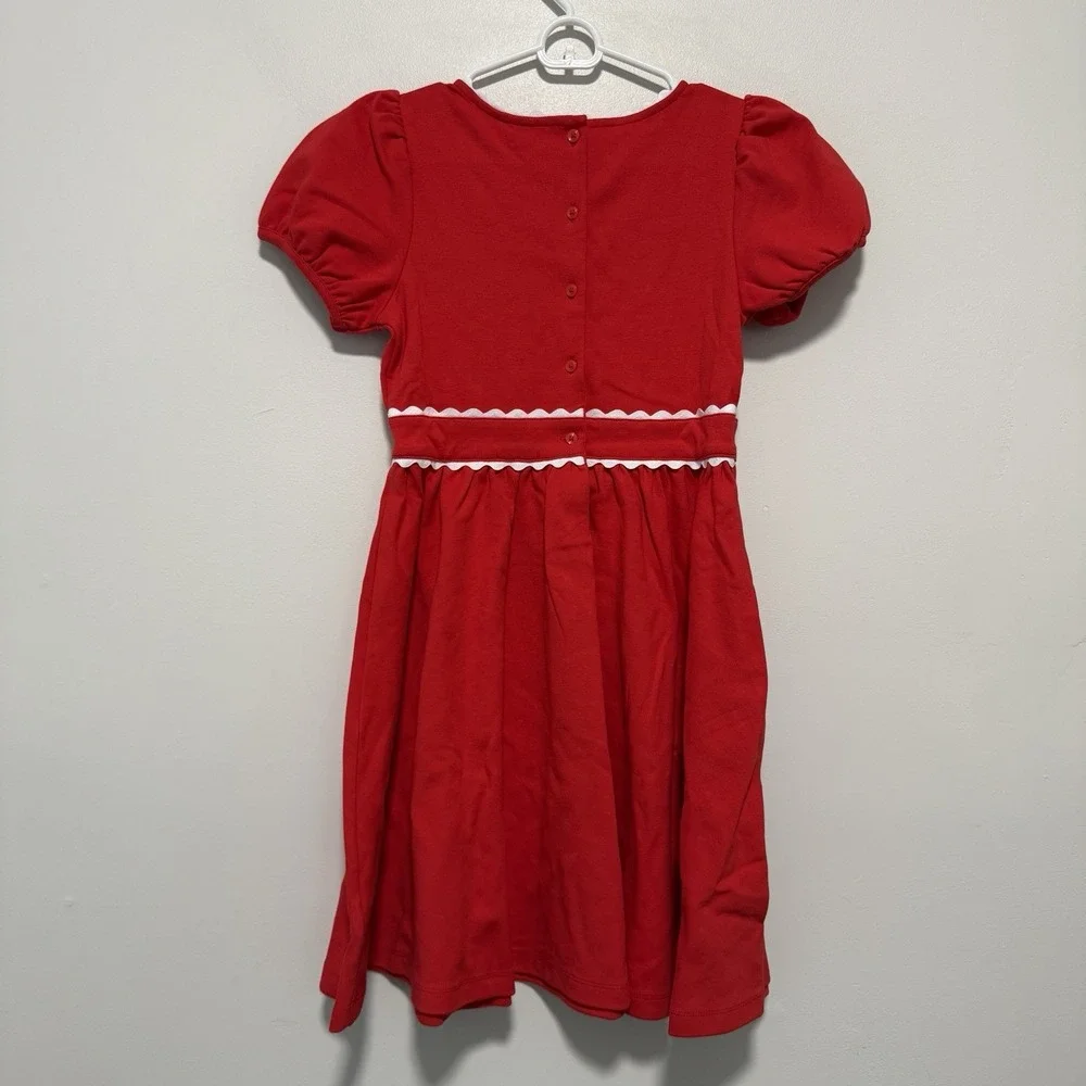 Janie and Jack NWT Red Ric Rac Trim Ponte Dress Size Girl 12